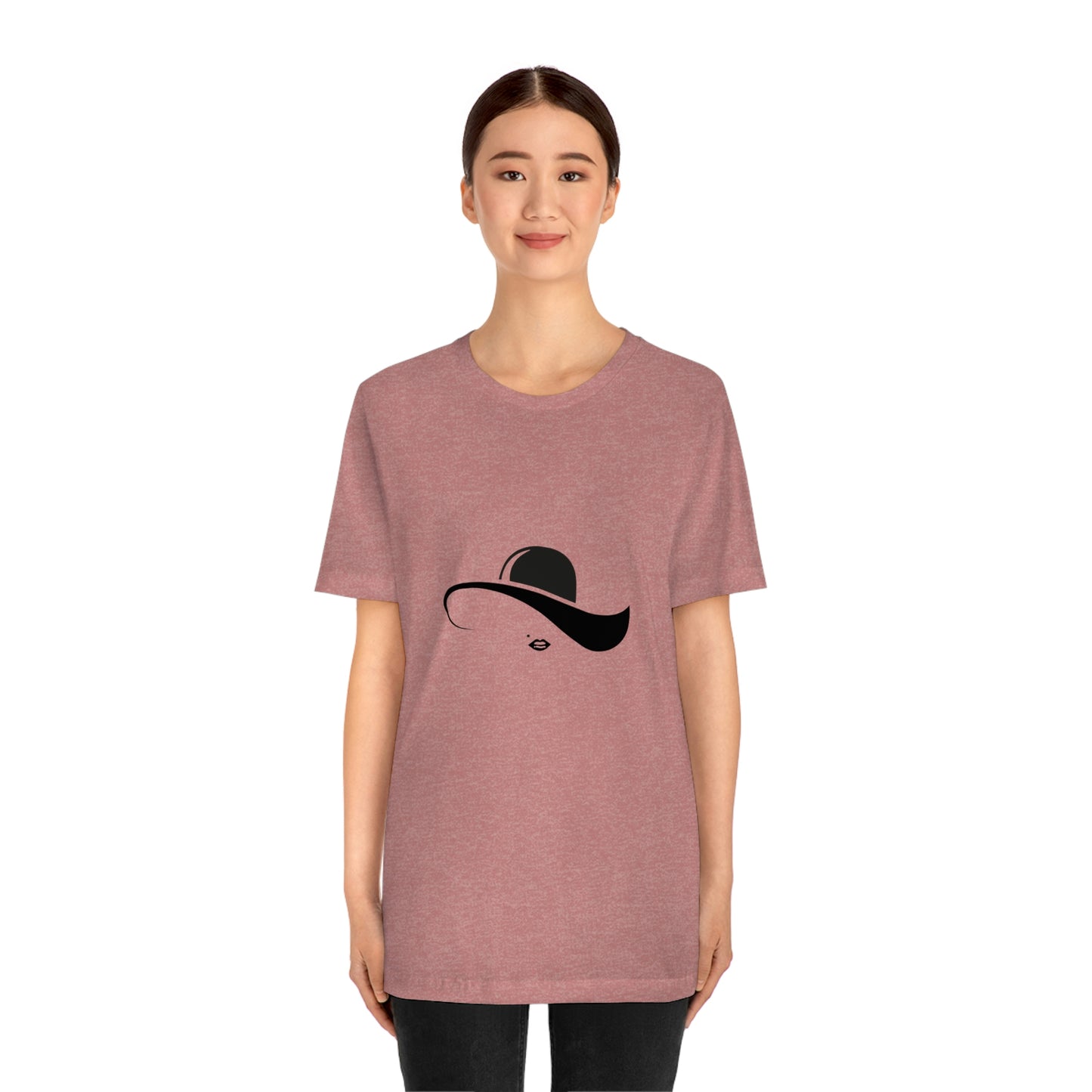 ‘Elegant hat’ Unisex Jersey Short Sleeve Tee