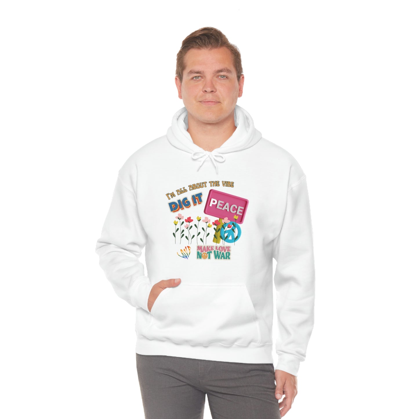 Sudadera con capucha unisex Heavy Blend™ 'I'm all About the vibe'