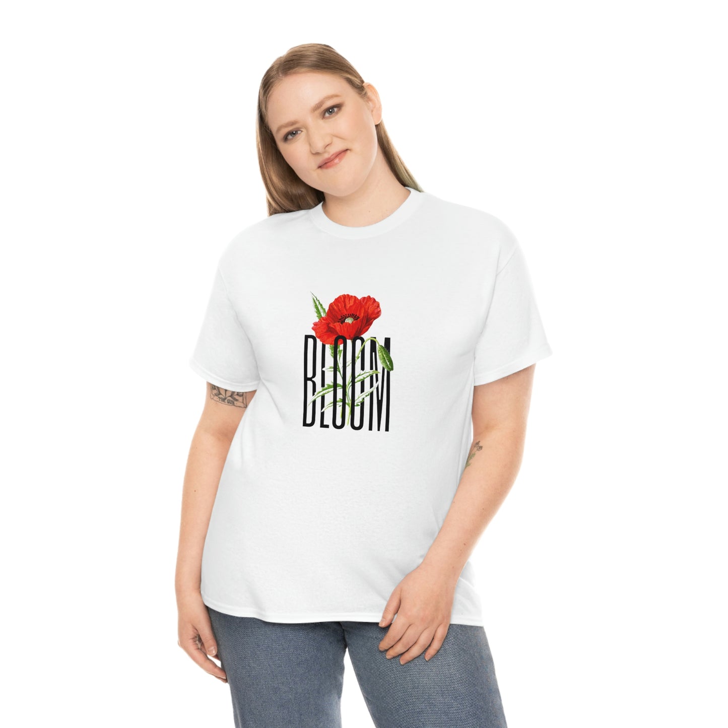 Camiseta unisex de algodón pesado 'BLOOM'