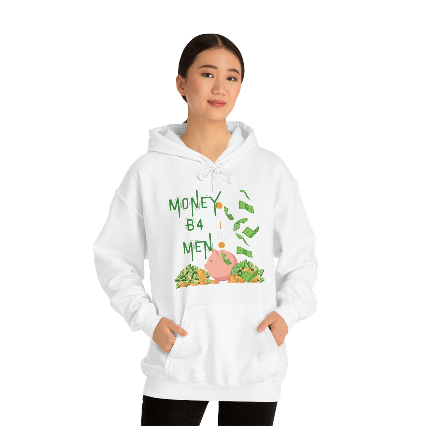 ‘Money B4 Men’   Unisex Heavy Blend™ Hooded Sweatshirt