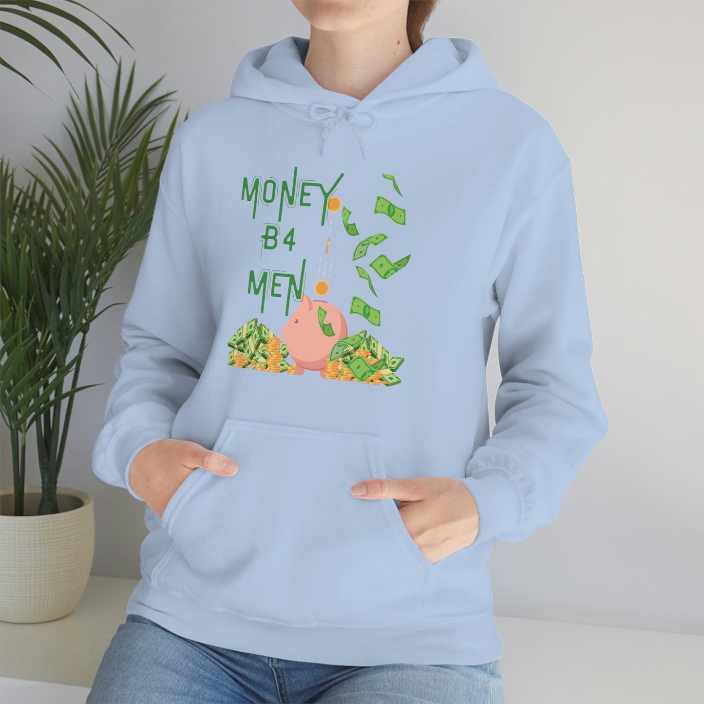 ‘Money B4 Men’   Unisex Heavy Blend™ Hooded Sweatshirt