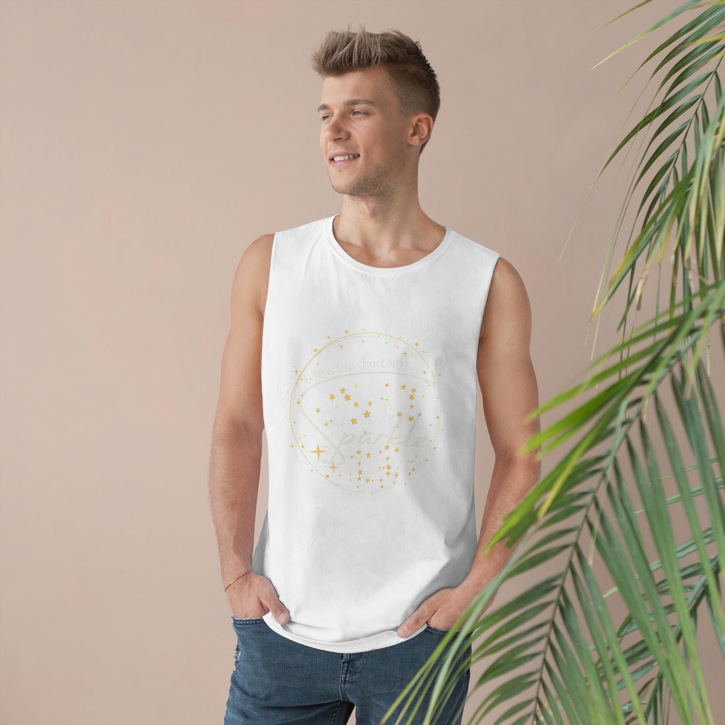 ‘Life is too short NOT to Sparkle’   Unisex Barnard Tank