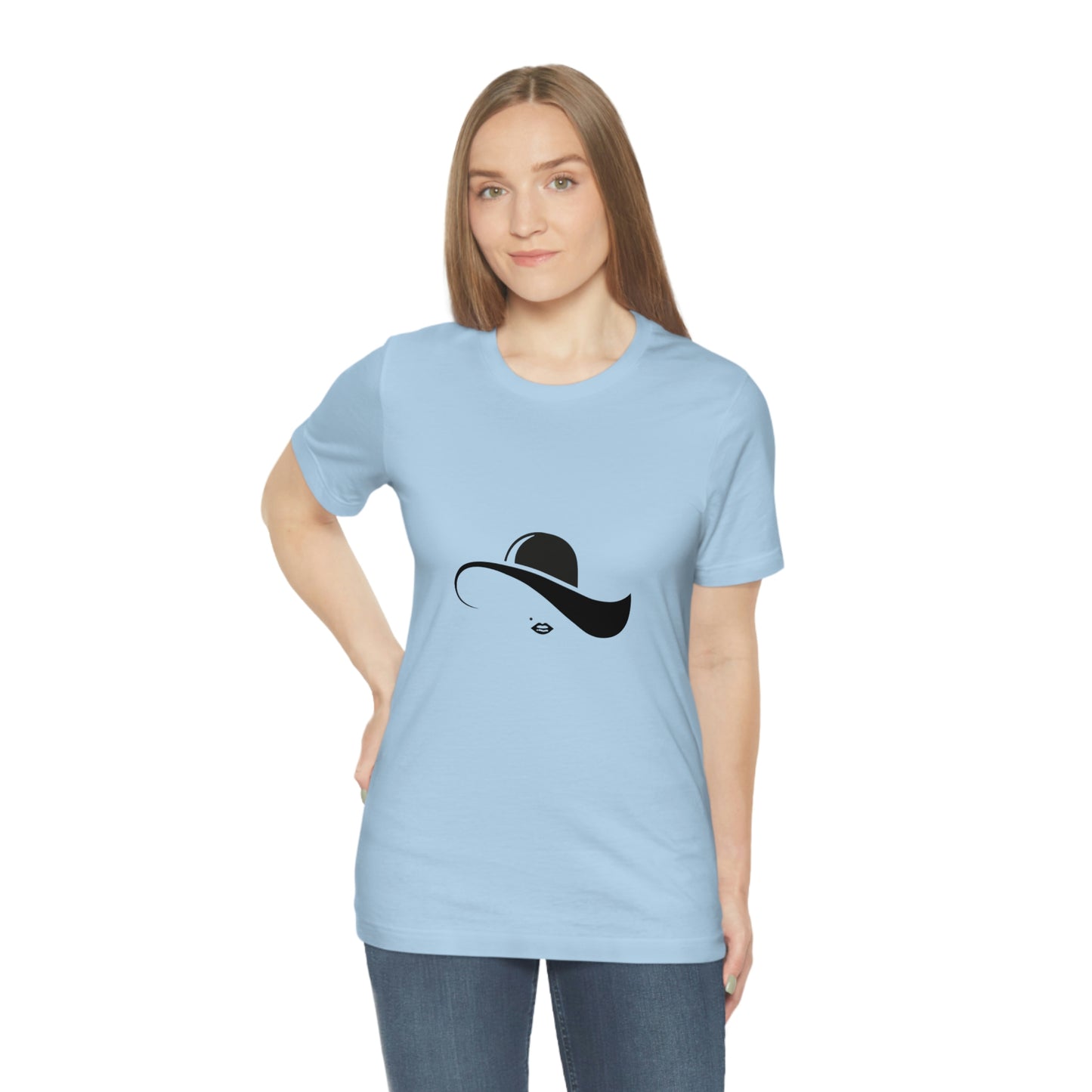 ‘Elegant hat’ Unisex Jersey Short Sleeve Tee