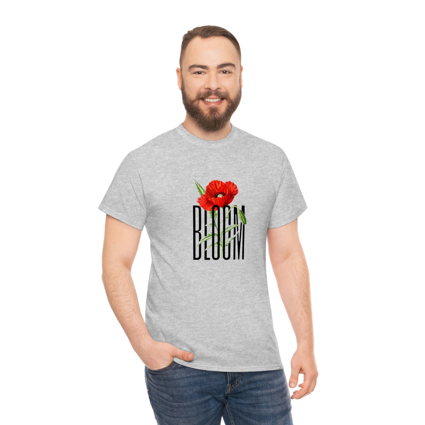 Camiseta unisex de algodón pesado 'BLOOM'