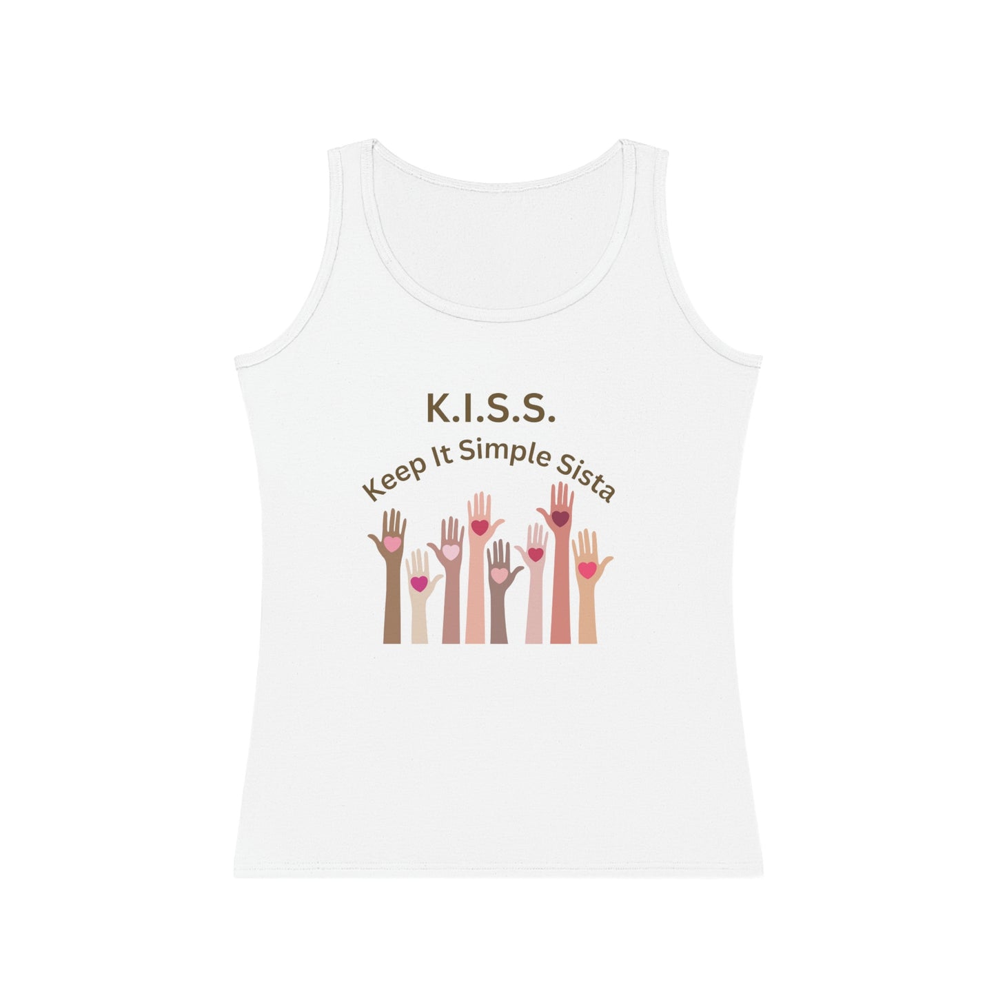 ‘Keep it Simple Sista’ Printed on Both Sides. Women's Tank Top