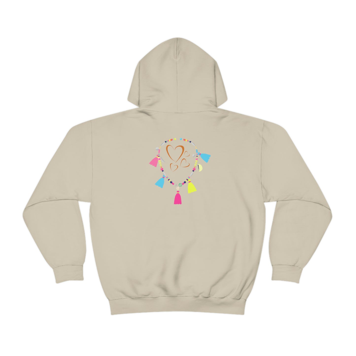 ‘Love, Peace & Understanding’ Printed Front & Back.   Unisex Heavy Blend™ Hooded Sweatshirt