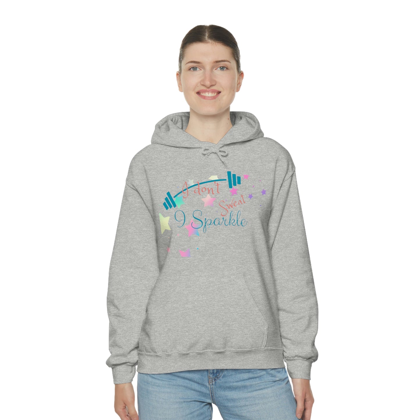 ‘I don’t sweat, I Sparkle’  Unisex Heavy Blend™ Hooded Sweatshirt