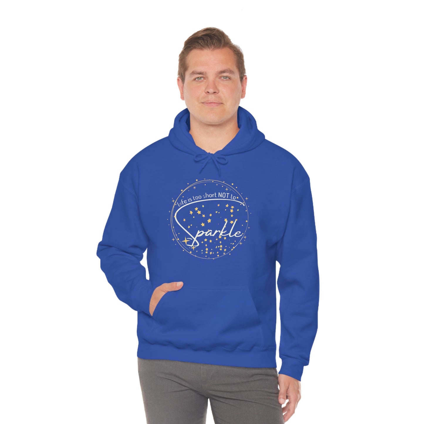 ‘Life is too short NOT to Sparkle’   Unisex Heavy Blend™ Hooded Sweatshirt