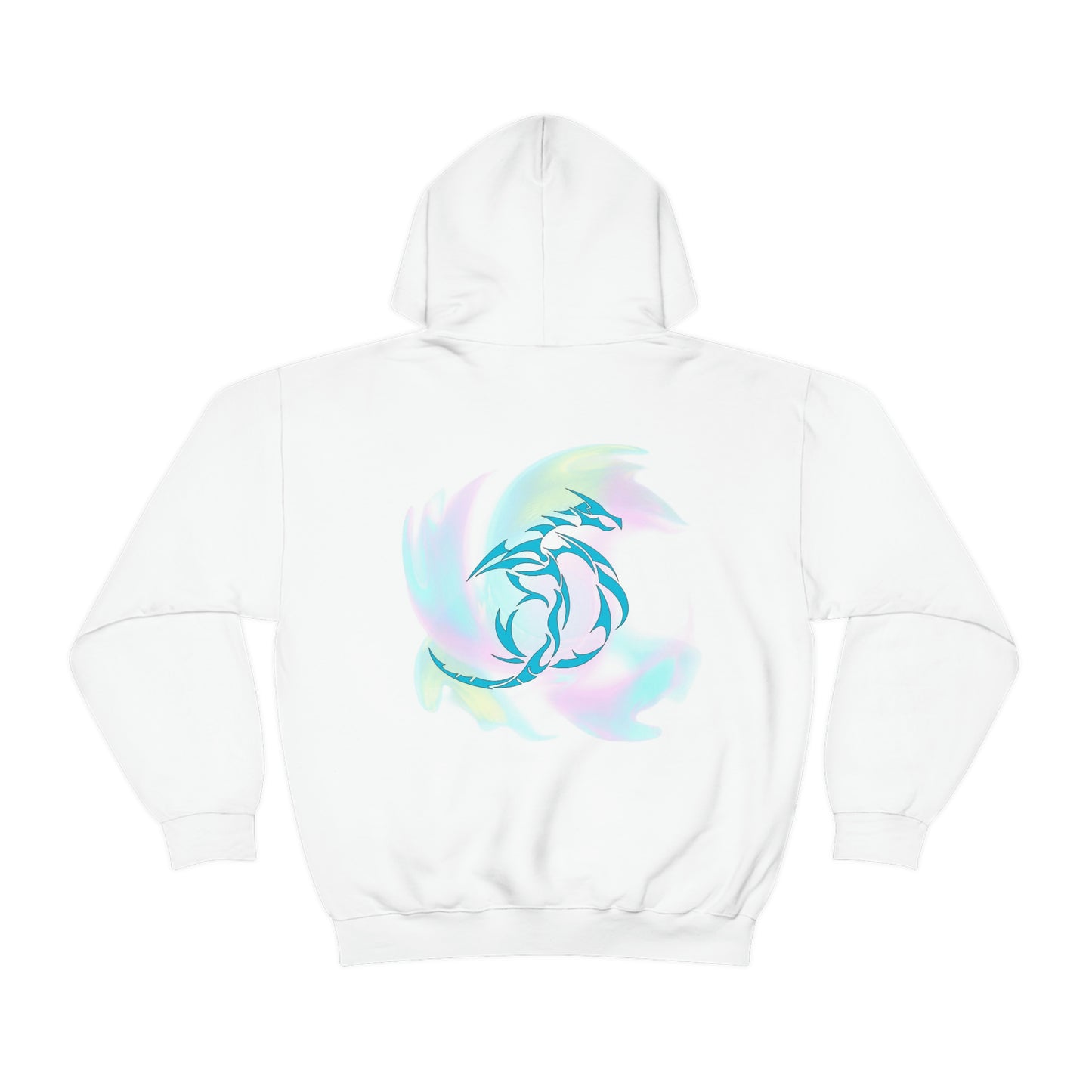 Dragon’ Printed on the Back. Unisex Heavy Blend™ Hooded Sweatshirt