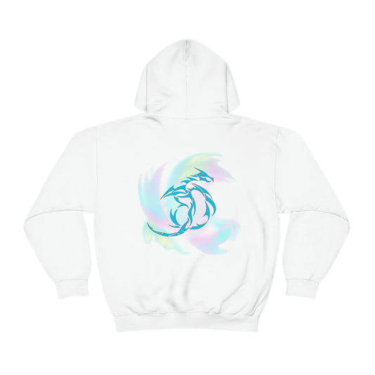 Dragon’ Printed on the Back. Unisex Heavy Blend™ Hooded Sweatshirt