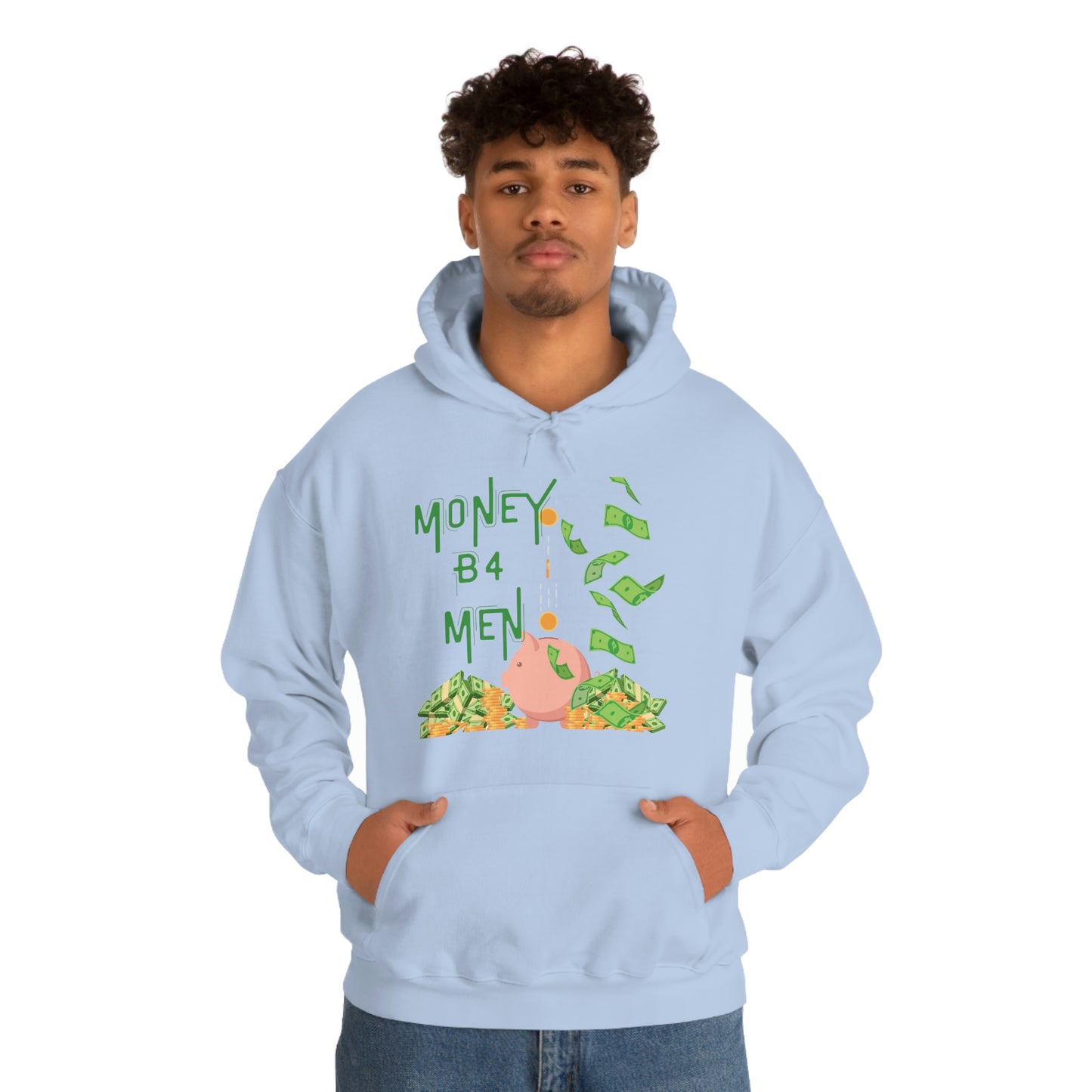 ‘Money B4 Men’   Unisex Heavy Blend™ Hooded Sweatshirt