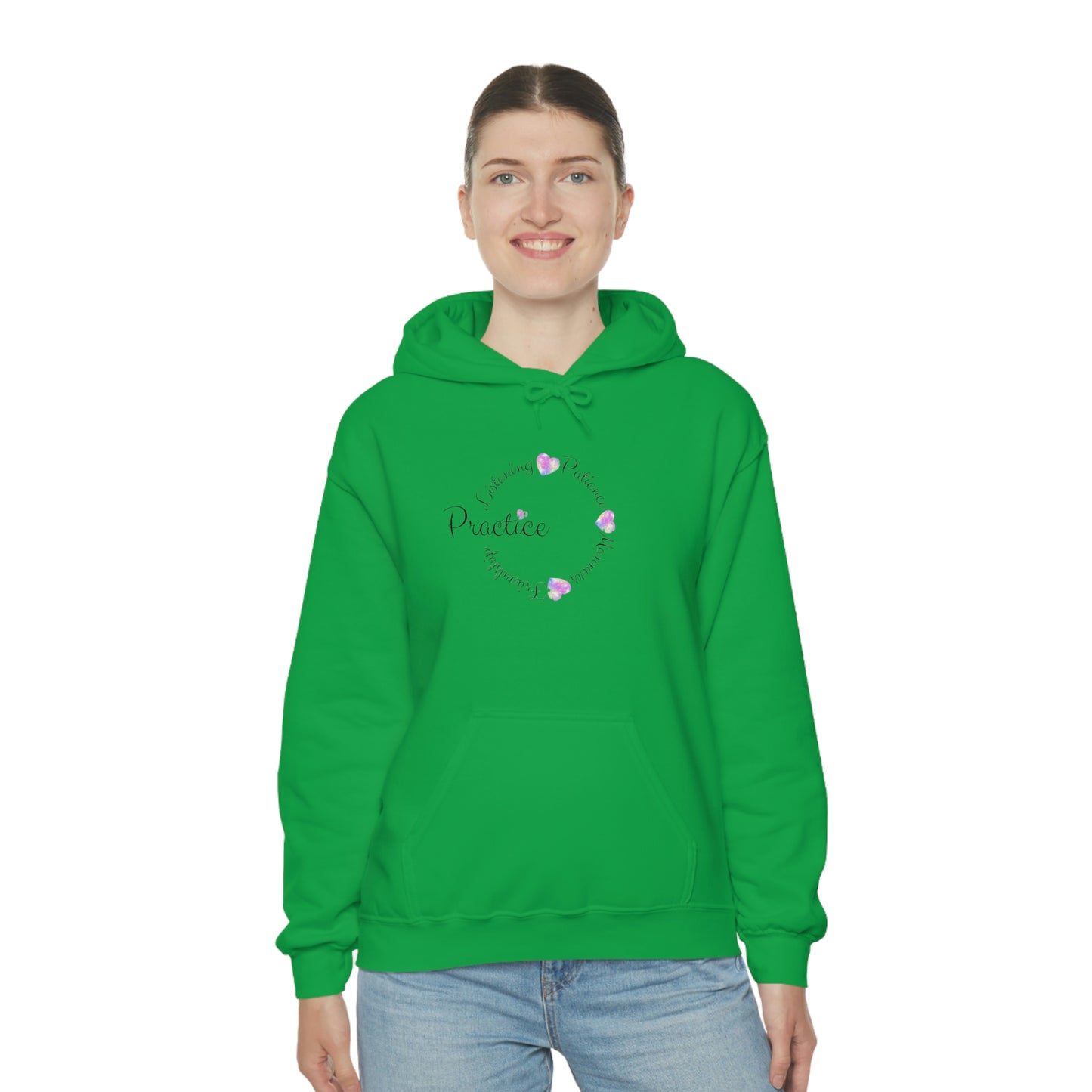 ‘Practice Listening, Patience, Manners, Friendship’  Unisex Heavy Blend™ Hooded Sweatshirt