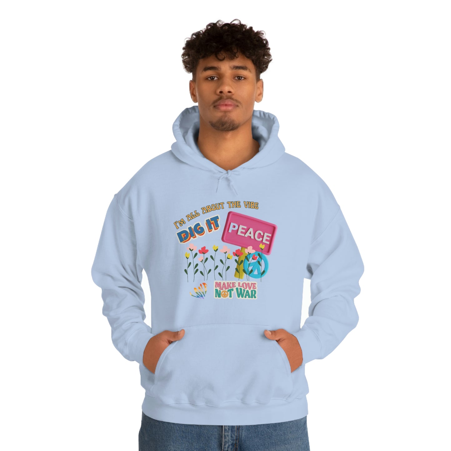 Sudadera con capucha unisex Heavy Blend™ 'I'm all About the vibe'