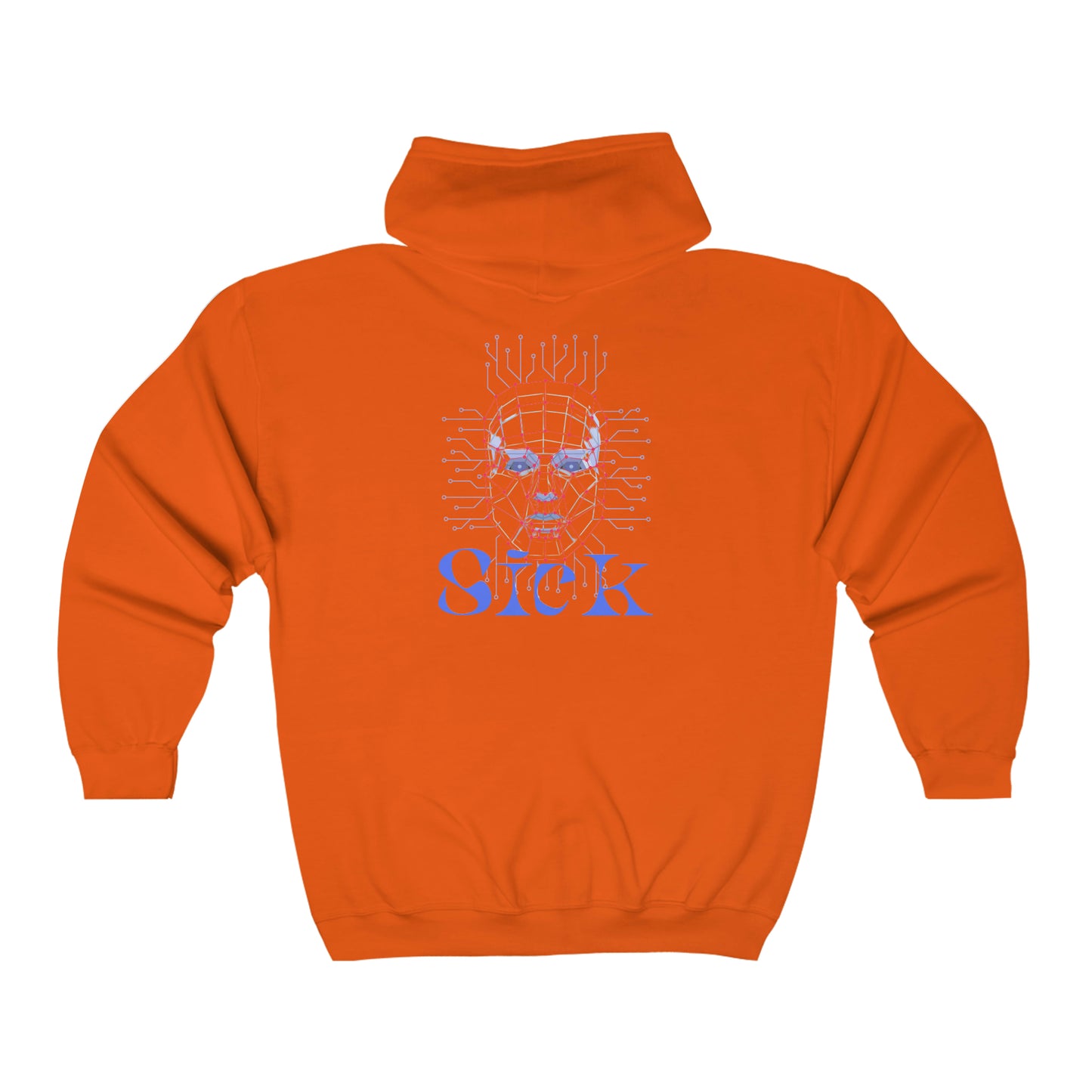 ‘SICK’ Printed Front & Back Unisex Heavy Blend™ Full Zip Hooded Sweatshirt