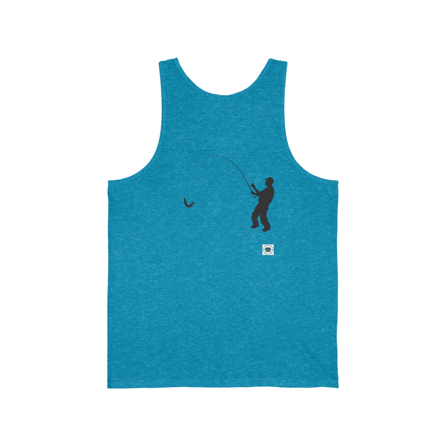 ‘I LOVE it when MY WIFE lets me go fishing’ Printed Front & Back.  Unisex Jersey Tank