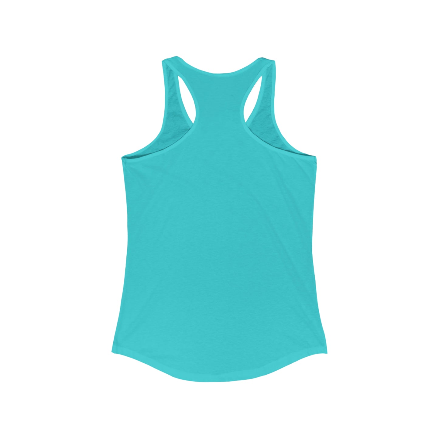 ‘He likes to go Camping. I’m all about Glamping!’  Women's Ideal Racerback Tank