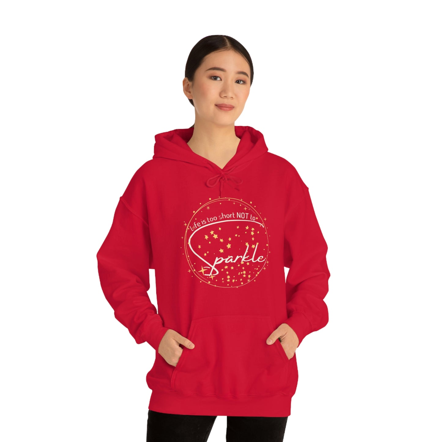 ‘Life is too short NOT to Sparkle’   Unisex Heavy Blend™ Hooded Sweatshirt