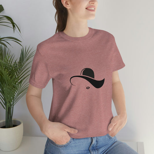 ‘Elegant hat’ Unisex Jersey Short Sleeve Tee