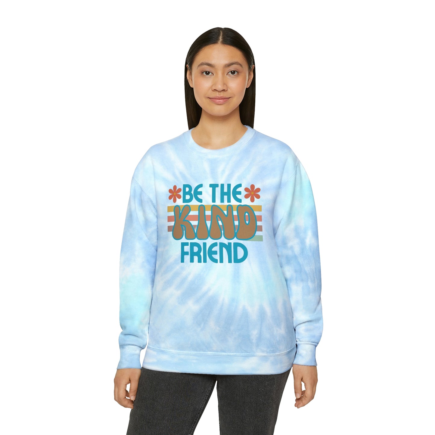 Sudadera tie-dye unisex 'Be The Kind Friend'