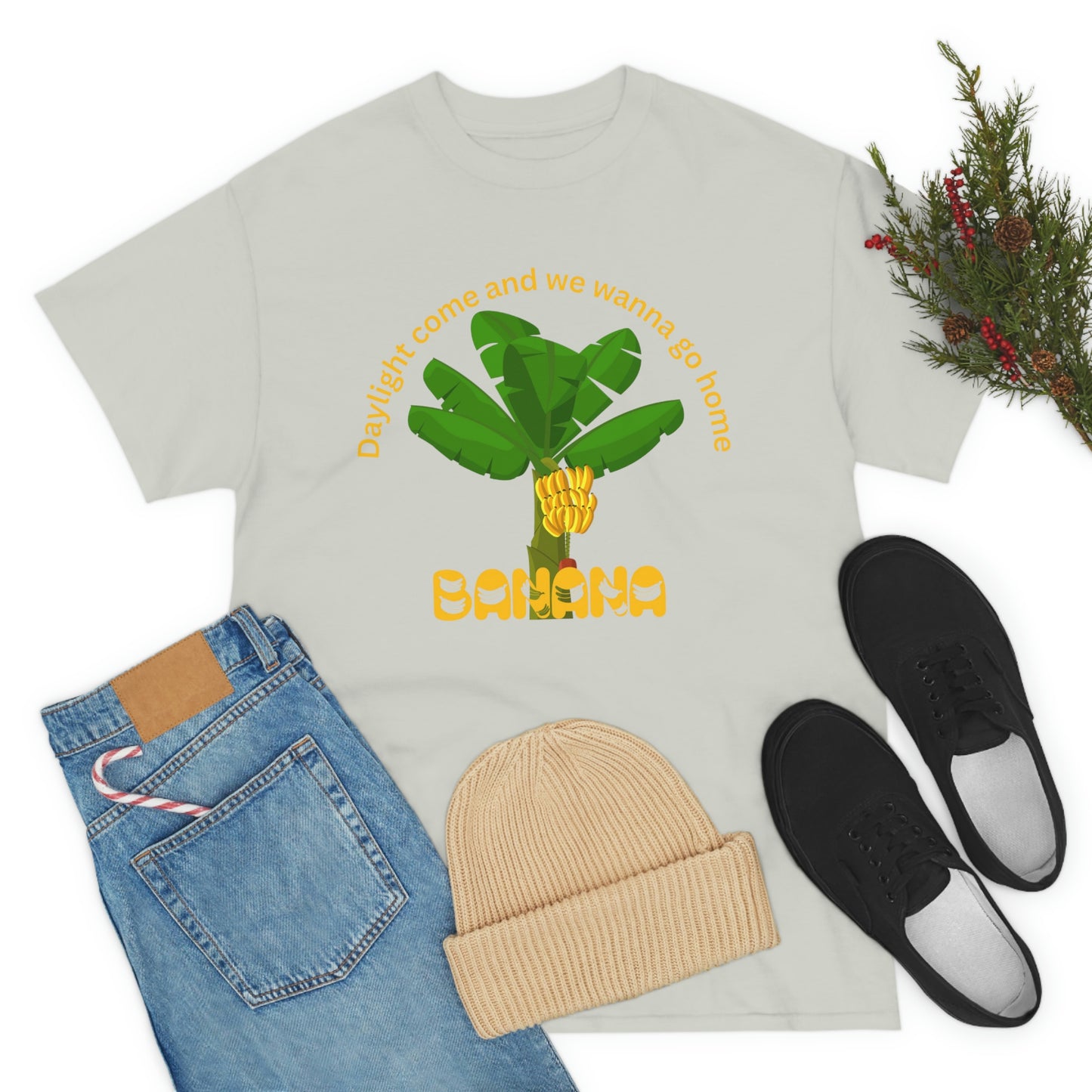 ‘The BANANA Song’ lyrics on the Back. Unisex Heavy Cotton Tee