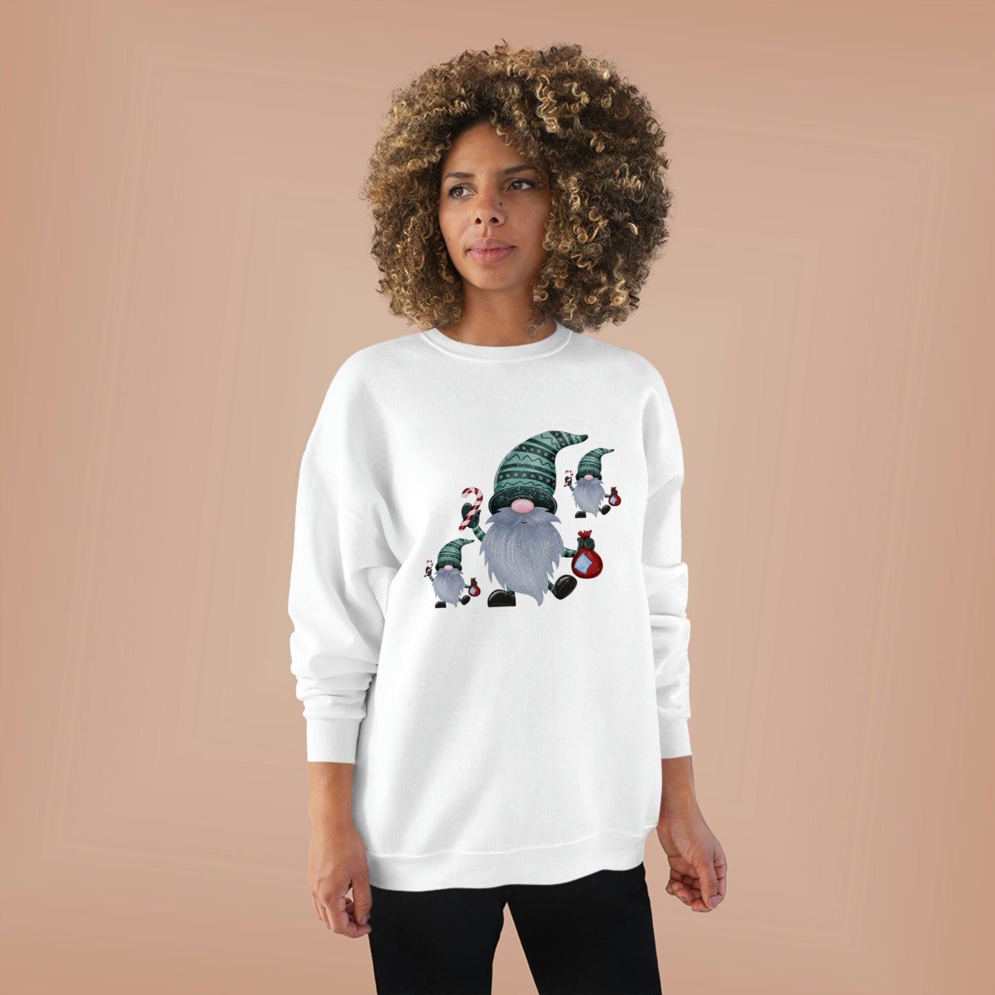 ‘Holiday gnomes’ Unisex EcoSmart® Crewneck Sweatshirt