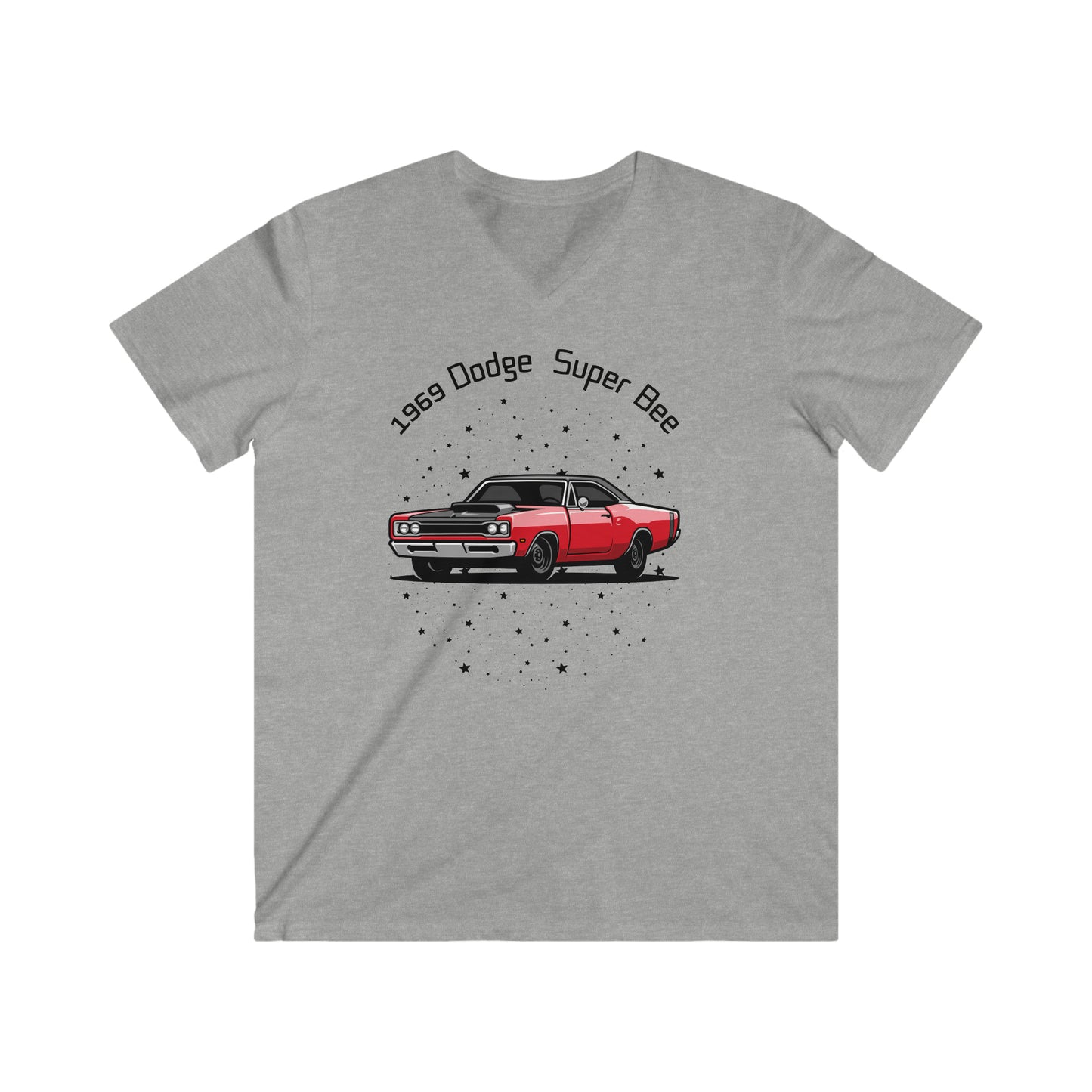 1969 Dodge Super Bee Men's Fitted V-Neck Short Sleeve Tee