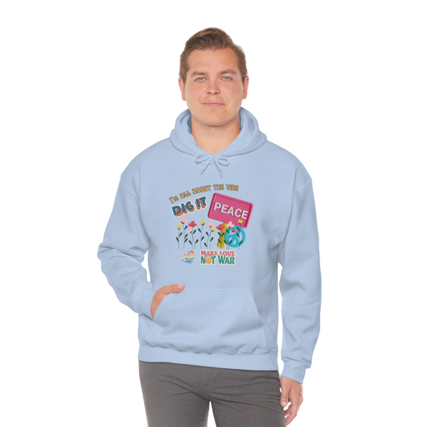 Sudadera con capucha unisex Heavy Blend™ 'I'm all About the vibe'