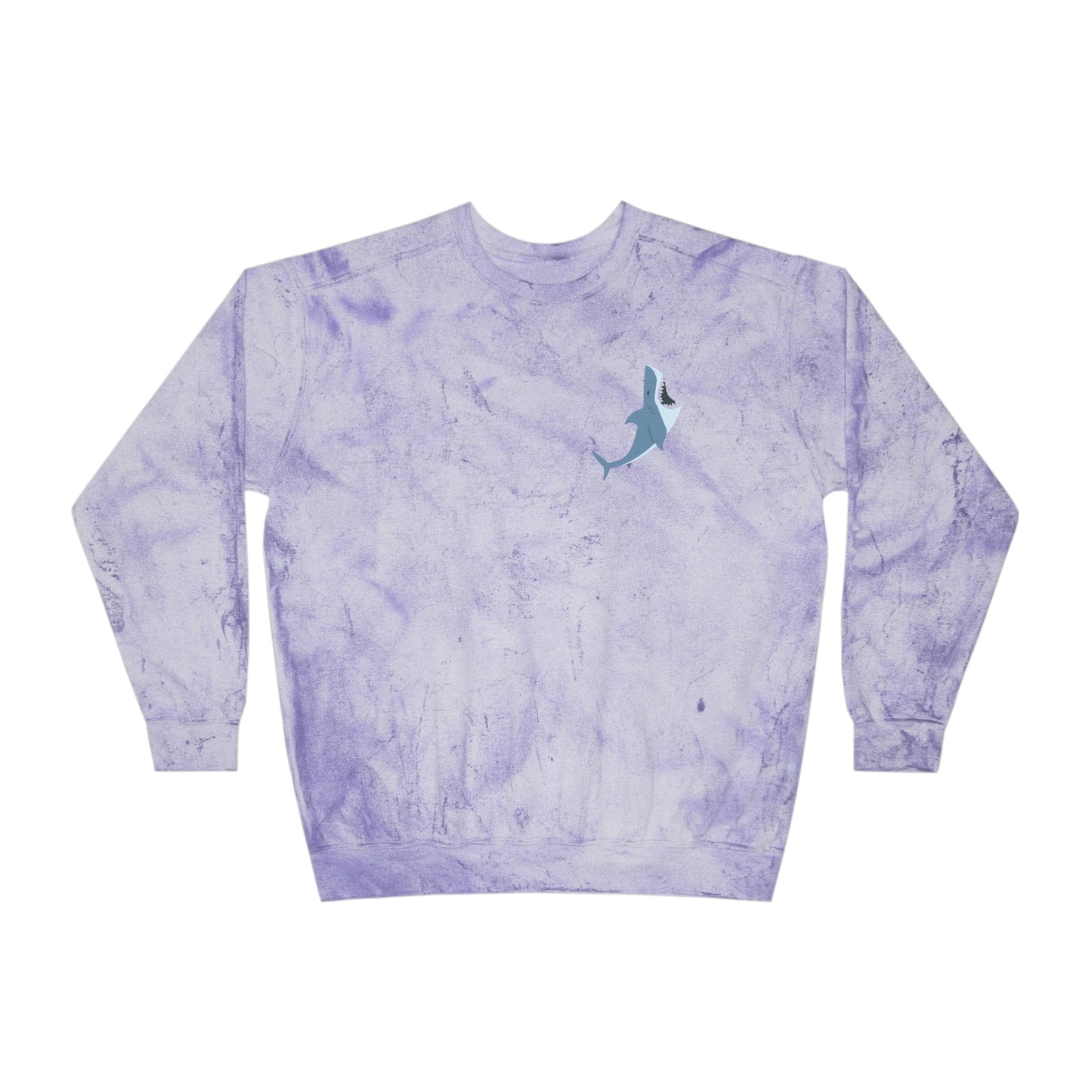 ‘Reel Women Fish’ Printed on both sides.  Unisex Color Blast Crewneck Sweatshirt